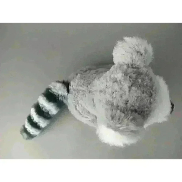 The Petting Zoo Ring Tailed Lemur 11" Stuffed Animal Plush Soft Toy Black Gray - Picture 5 of 10